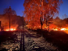 В Тамбовской области продолжается тушение лесного пожара, жители нескольких посёлков готовы к эвакуации